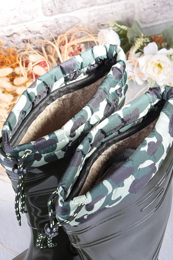 1197 Ulaş İçi Kürklü 40 Cm Uzunluk Pvc %100 Su Geçirmez Tarım Çiftçi Sulama İş Çizmesi