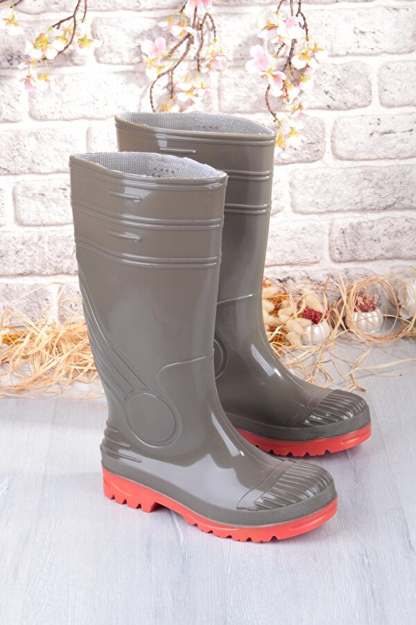 1199 Ulaş 37 Cm Uzunluk Pvc %100 Su Geçirmez Tarım Çiftçi Sulama İş Çizmesi