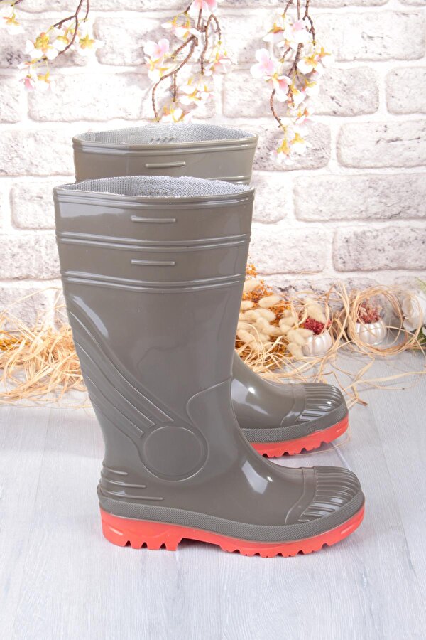 1199 Ulaş 37 Cm Uzunluk Pvc %100 Su Geçirmez Tarım Çiftçi Sulama İş Çizmesi