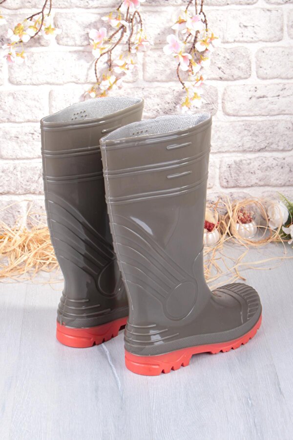 1199 Ulaş 37 Cm Uzunluk Pvc %100 Su Geçirmez Tarım Çiftçi Sulama İş Çizmesi