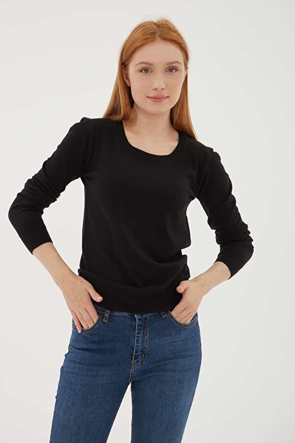 Kadın U Yaka Kazak 25K0779K1