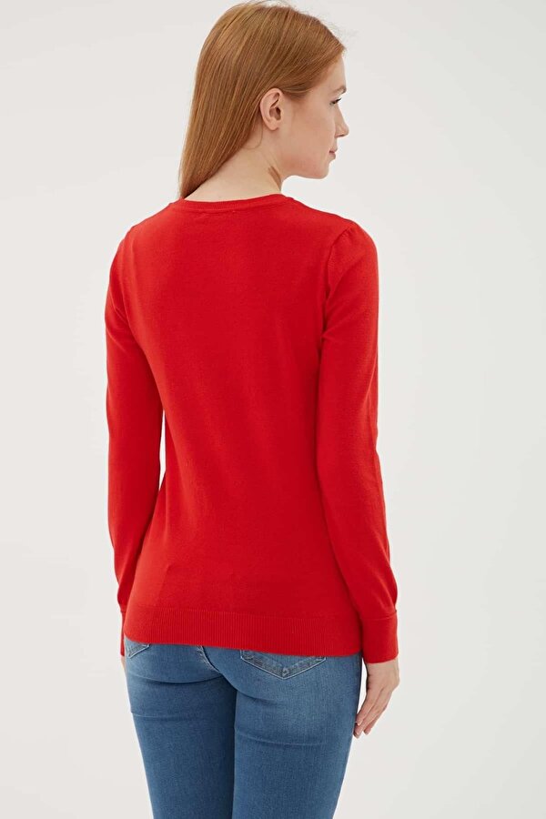 Kadın U Yaka Kazak 25K0779K1