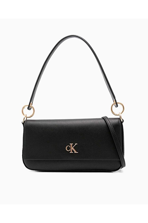 Minimal Monogramlı Kadın Omuz Çantası