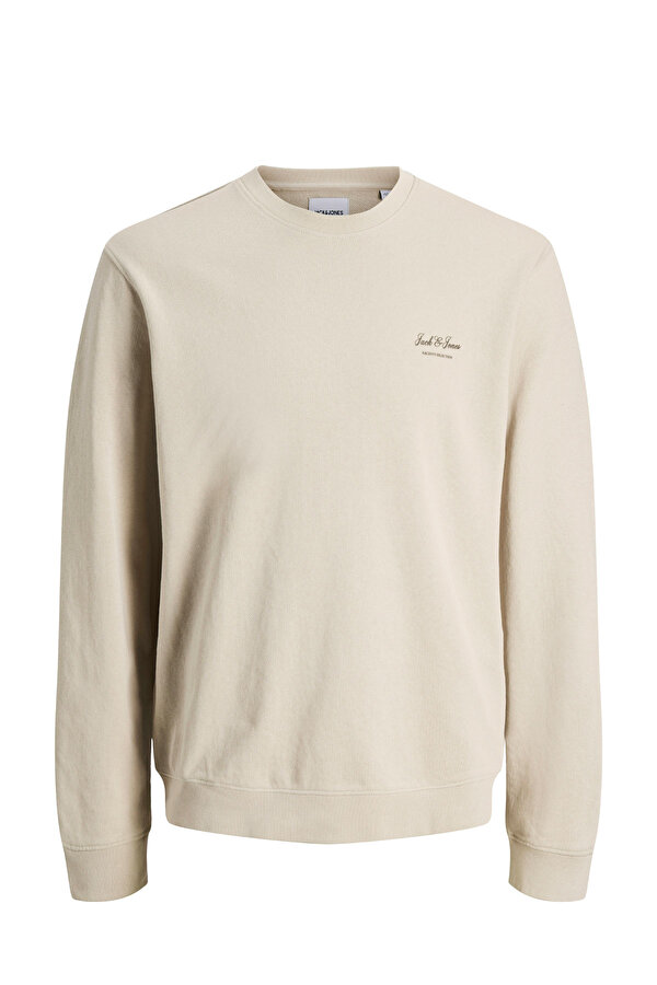 JJEARCHIVE GRAPHIC SWEAT Bej Erkek Sweatshirt - 2. Ürüne %50 İndirim