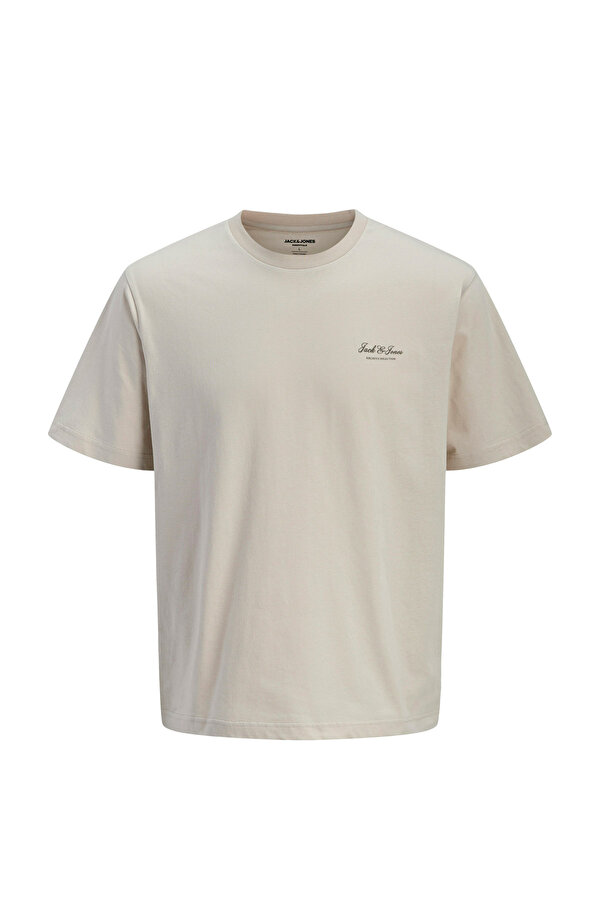 JJEARCHIVE GRAPHIC TEE Bej Erkek Kısa Kol T-Shirt