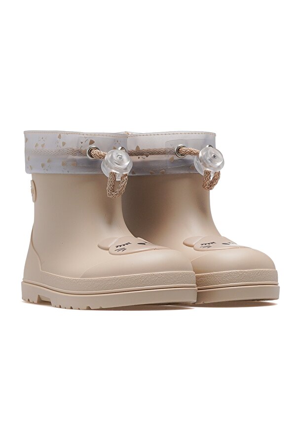 Mendı Gato Borreguıto Kız Çocuk Su Gecirmez Yağmur Bot 25k Cc334 Pk Bej