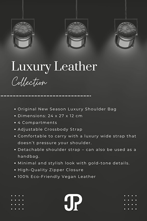 Orijinal Just Polo Collection 4 Bölmeli Lüks Yumuşak Deri Ayarlanabilir Çapraz Askılı Omuz Çantası