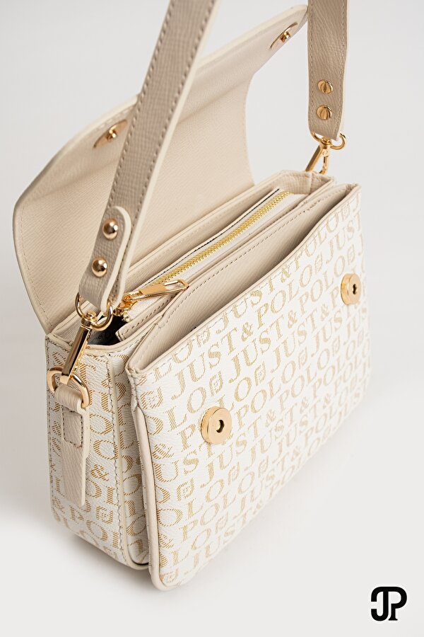Orijinal Just Polo Collection 4 Bölmeli Lüks Yumuşak Deri Ayarlanabilir Çapraz Askılı Omuz Çantası