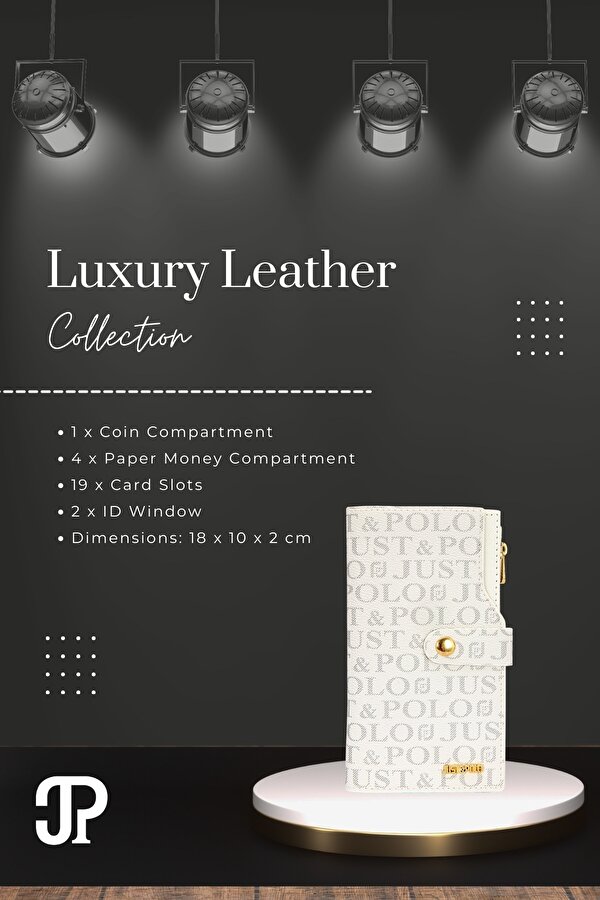 Orijinal Just Polo Collection Lüks Yumuşak Deri Bozuk & Kağıt Para Bölmeli Şık Kartlıklı Cüzdan