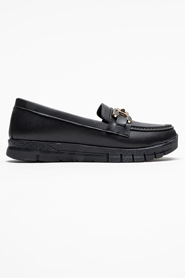 Triko Rahat Yumuşak Tabanlı Kadın Ayakkabı SİYAH CİLT