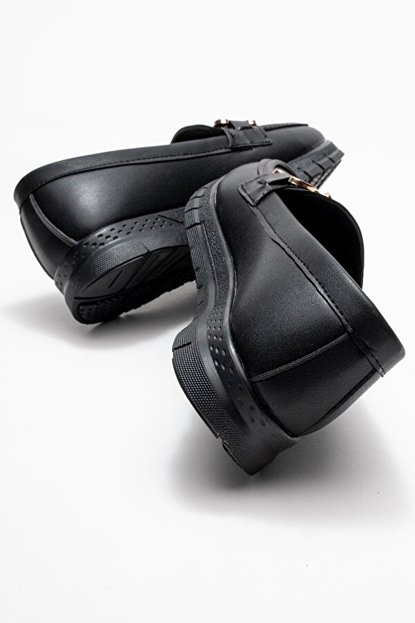 Triko Rahat Yumuşak Tabanlı Kadın Ayakkabı SİYAH CİLT