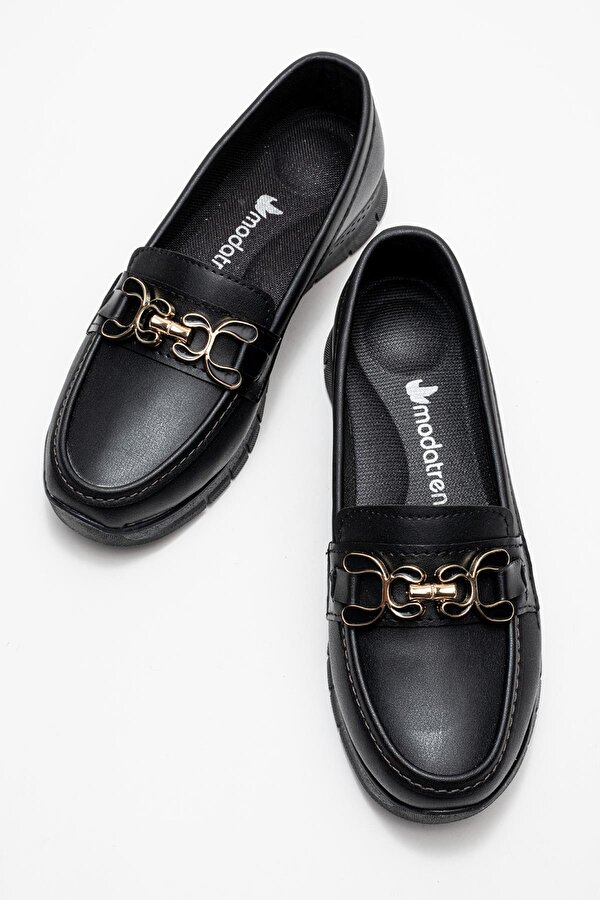 Triko Rahat Yumuşak Tabanlı Kadın Ayakkabı SİYAH CİLT