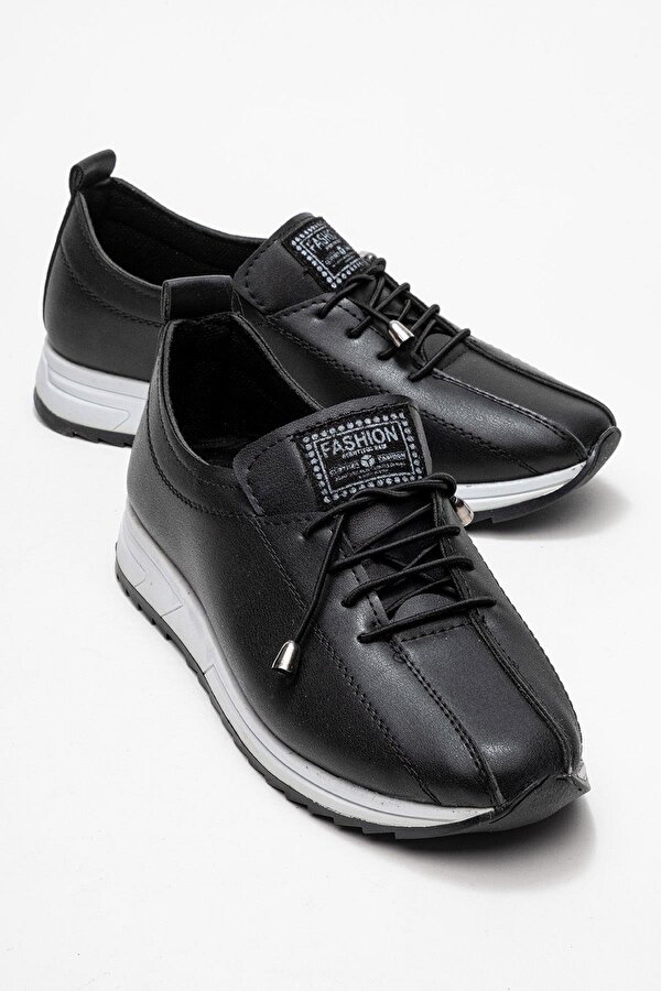 Yumuşak Tabanlı Kadın Ayakkabı SİYAH BEYAZ