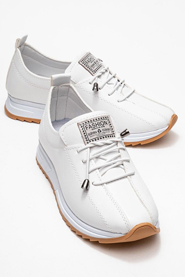 Yumuşak Tabanlı Kadın Ayakkabı BEYAZ CİLT