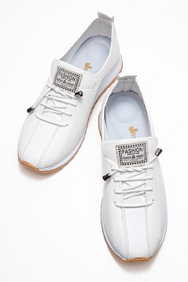 Yumuşak Tabanlı Kadın Ayakkabı BEYAZ CİLT