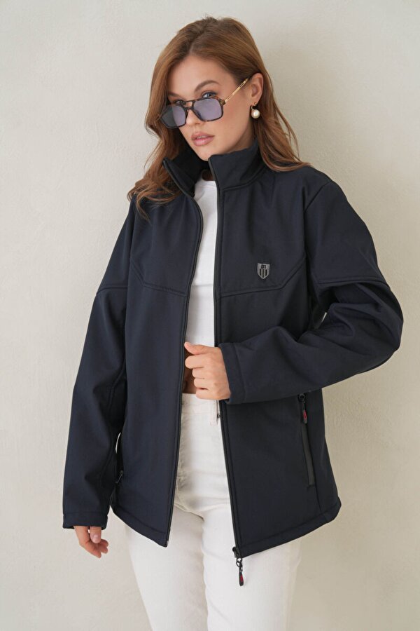 Su ve Rüzgar Geçirmez İçi Polarlı Kadın Softjel Mont