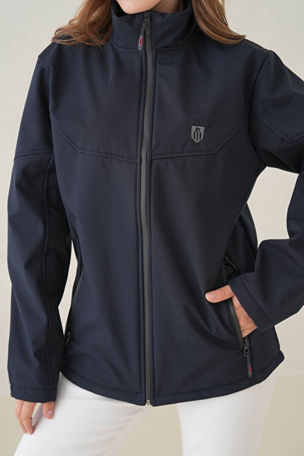 Su ve Rüzgar Geçirmez İçi Polarlı Kadın Softjel Mont