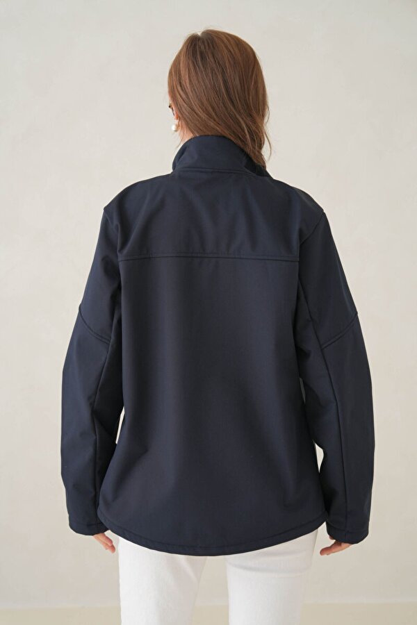 Su ve Rüzgar Geçirmez İçi Polarlı Kadın Softjel Mont