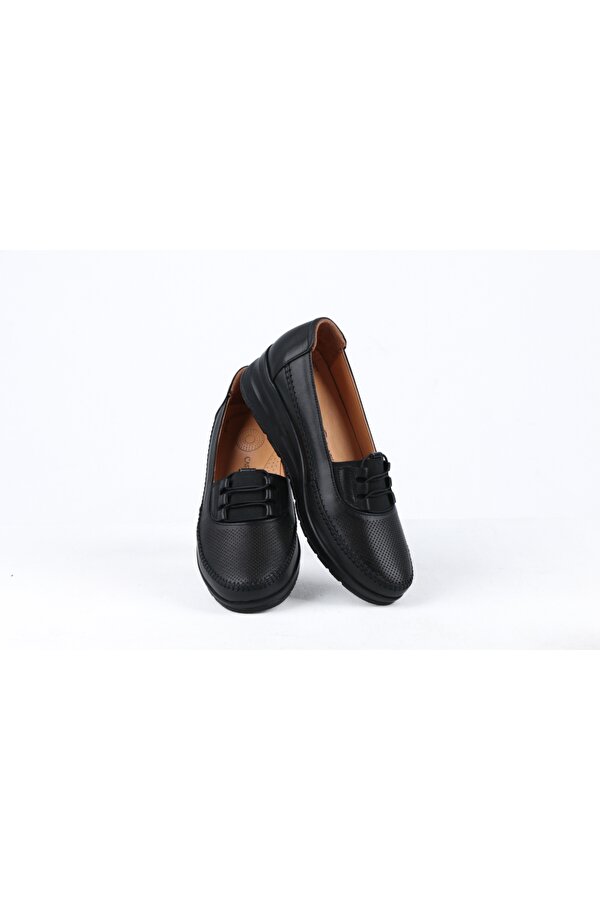 42768-1 Kadın Günlük Hakiki Deri Ortopedik Ayakkabı