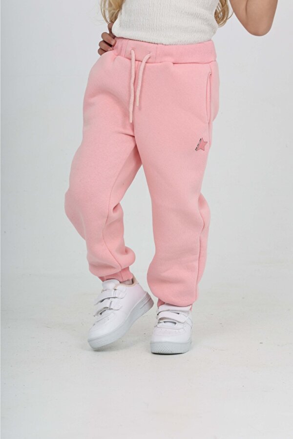 Toontoy Kız Çocuk Kabaran Yıldız Baskılı Eşofman Alt