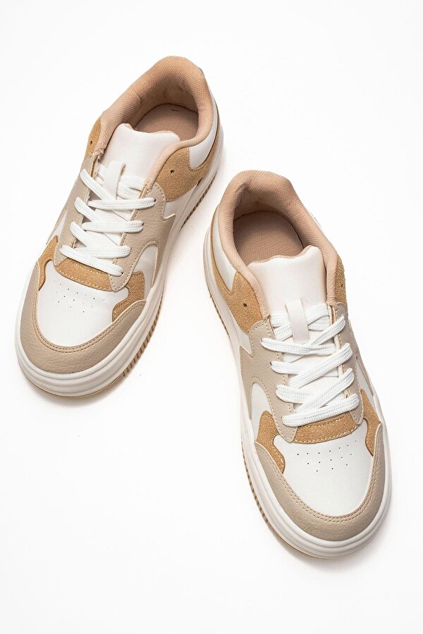 Kadın Spor Ayakkabı BEJ BEYAZ