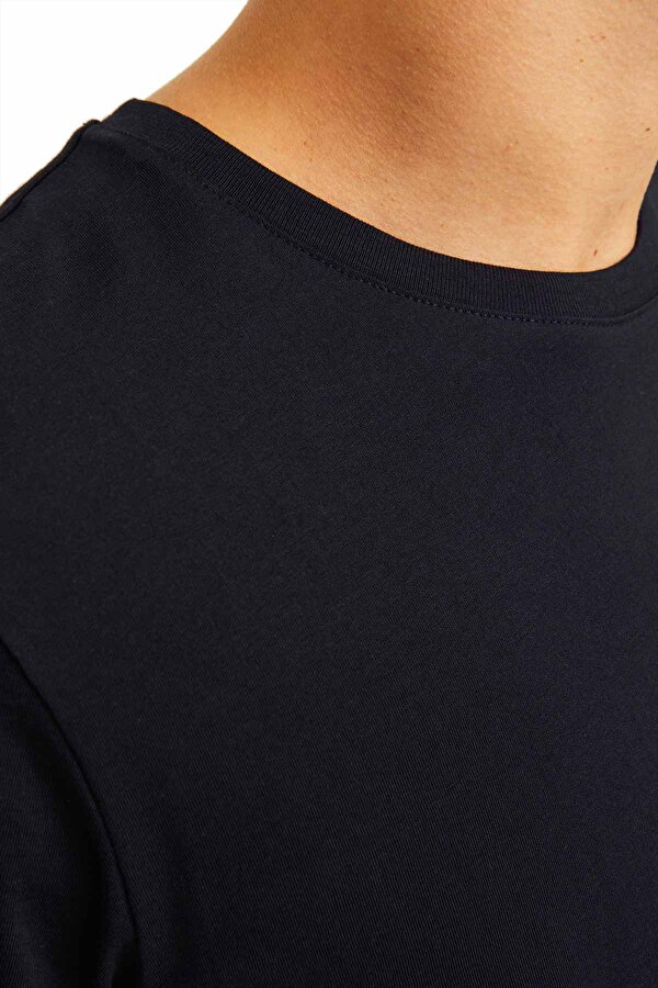 JJECORP LOGO TEE SS O-NEC Siyah Erkek Kısa Kol T-Shirt