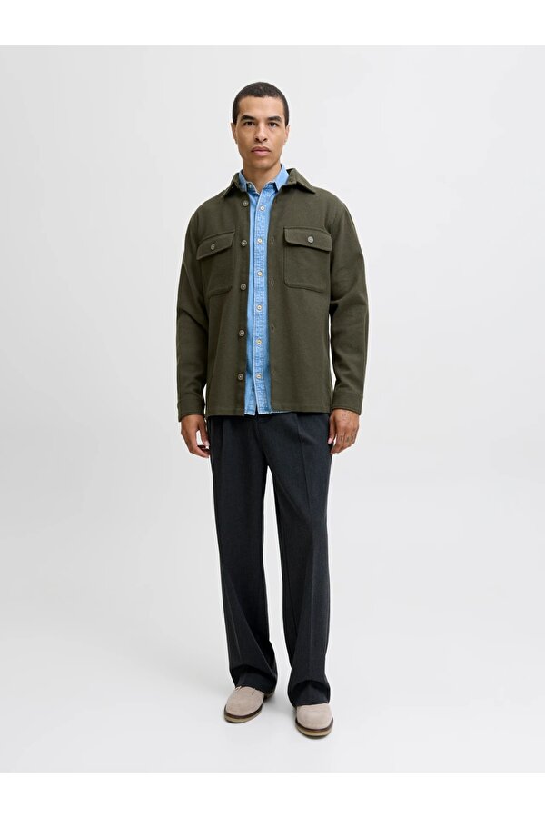 Jack&Jones Jprrayle Melange Solid L/S Erkek Gömlek 12286840