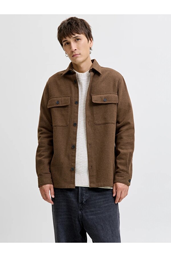 Jack&Jones Jprrayle Melange Solid L/S Erkek Gömlek 12286840