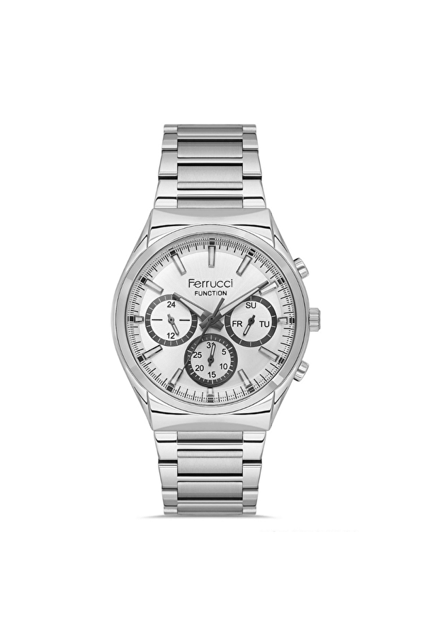 FER.03517M.03 Çelik Kordon Erkek Kol Saati