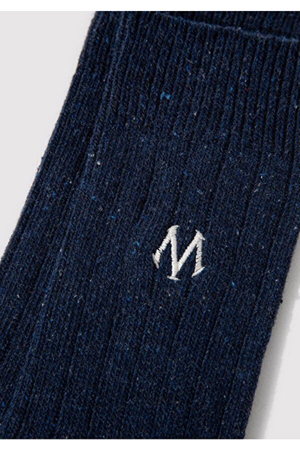 M Logo Nakışlı Unisex Çorap