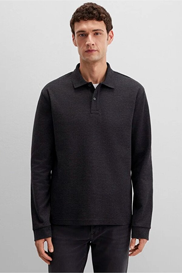 0613041-80024 Uzun Kollu İnterlok Tişört Erkek T-Shirt