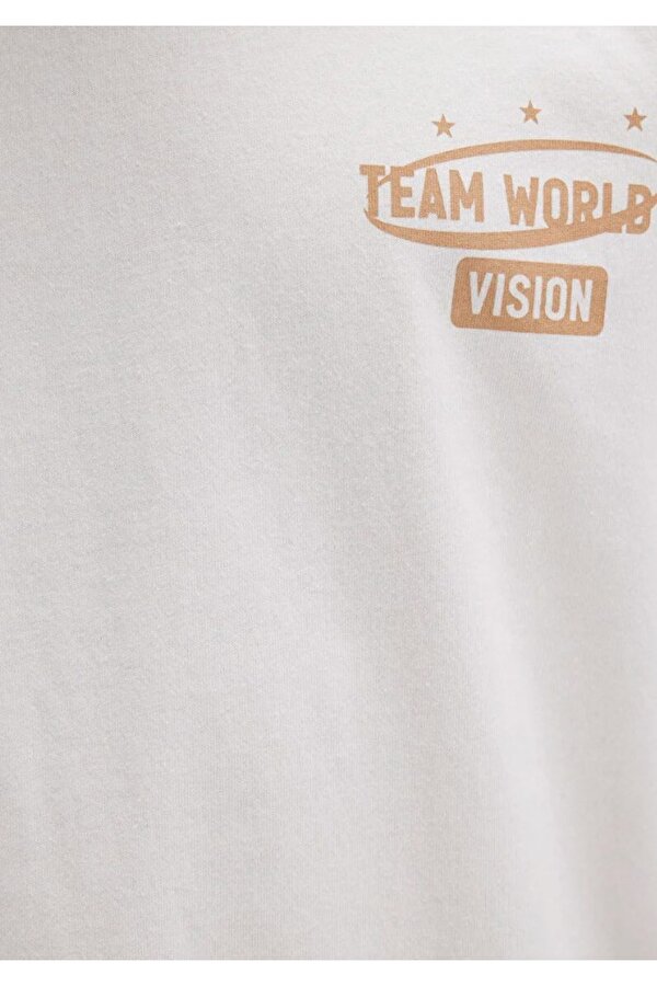 0612913 Baskılı Tişört Kısa Kol Tişört Erkek T-Shirt