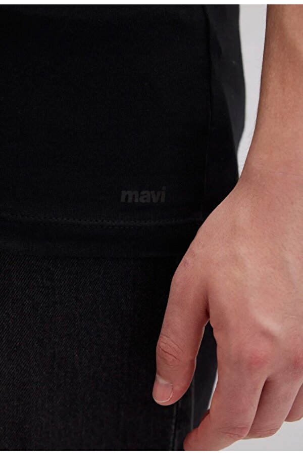 061748 Stretch V Yaka Basic Tişört Erkek T-Shirt