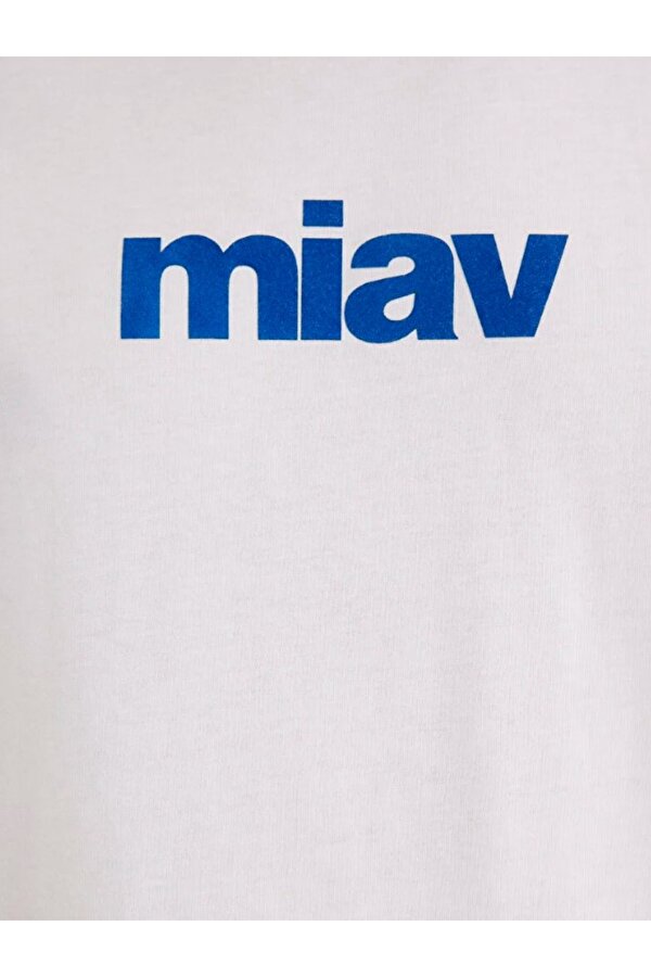 067153 Miav Baskılı Tişört Erkek T-Shirt