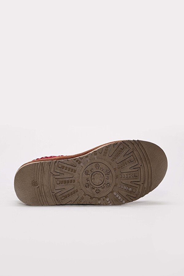 Hakiki Deri Kürklü  Kadın Sabo Terlik 046KZA605