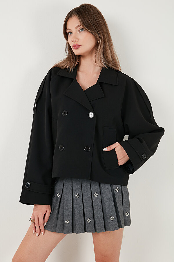 Bayan Trençkot 6524955 SİYAH