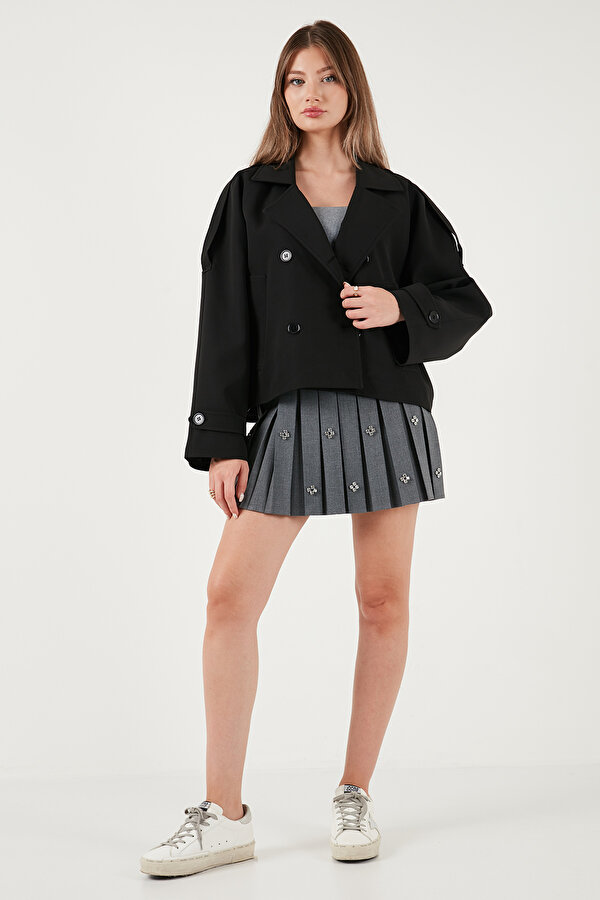 Bayan Trençkot 6524955 SİYAH