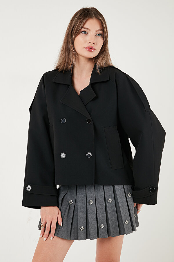 Bayan Trençkot 6524955 SİYAH