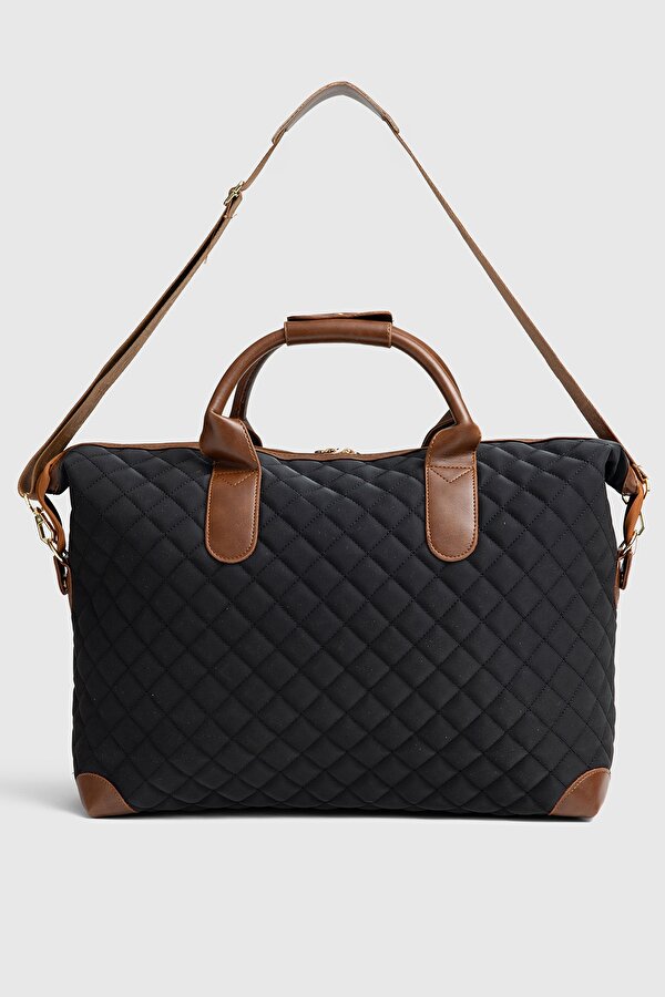 MİAMİ POLO 1203 Büyük Boy Nakışlı Valiz  Seyahat tatil bavulu SİYAH-TABA