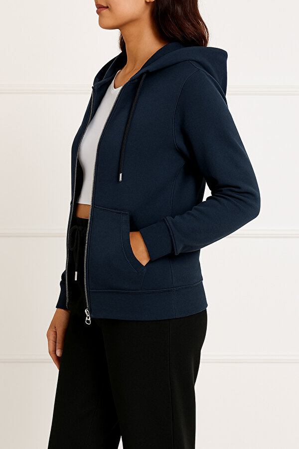 Unisex Lacivert 2 li Fermuarlı Eşofman Takımı