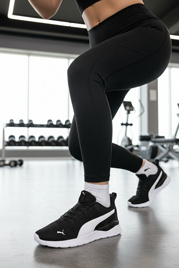 Anzarun Lite Siyah Kadın Koşu Ayakkabısı