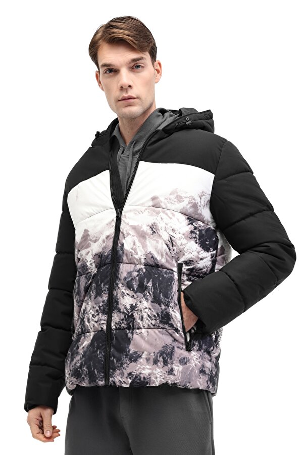 ML 2K-KM-02 5PR Siyah Erkek Kısa Kaban