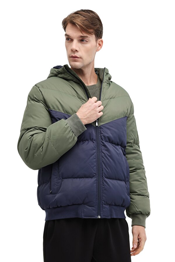 ML BLOCK PUFFER-05 5PR Lacivert Erkek Kısa Kaban