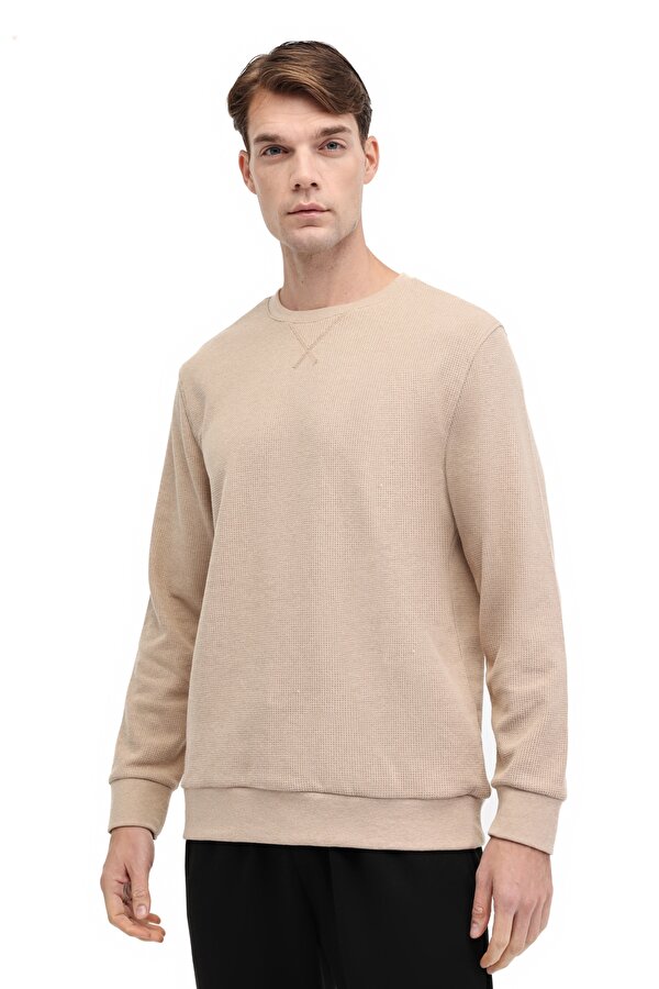 MB UNOWN 16ESS-508 5PR Bej Erkek Sweatshirt