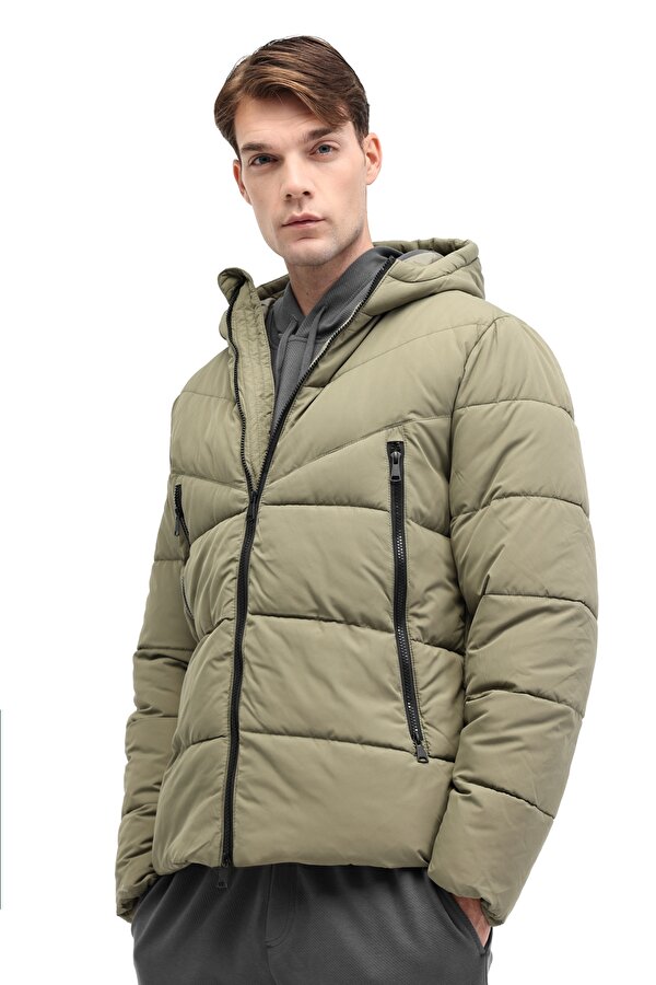 ML BLOCK COAT 5PR Haki Erkek Kısa Kaban