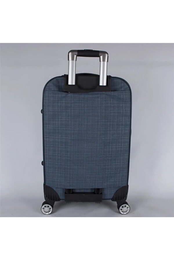 082-26 Havlu Kumaş Körüklü 5 Teker Orta Boy Valiz