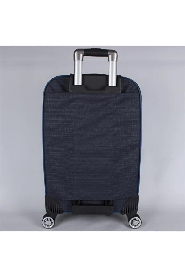 082-26 Havlu Kumaş Körüklü 5 Teker Büyük Boy Valiz