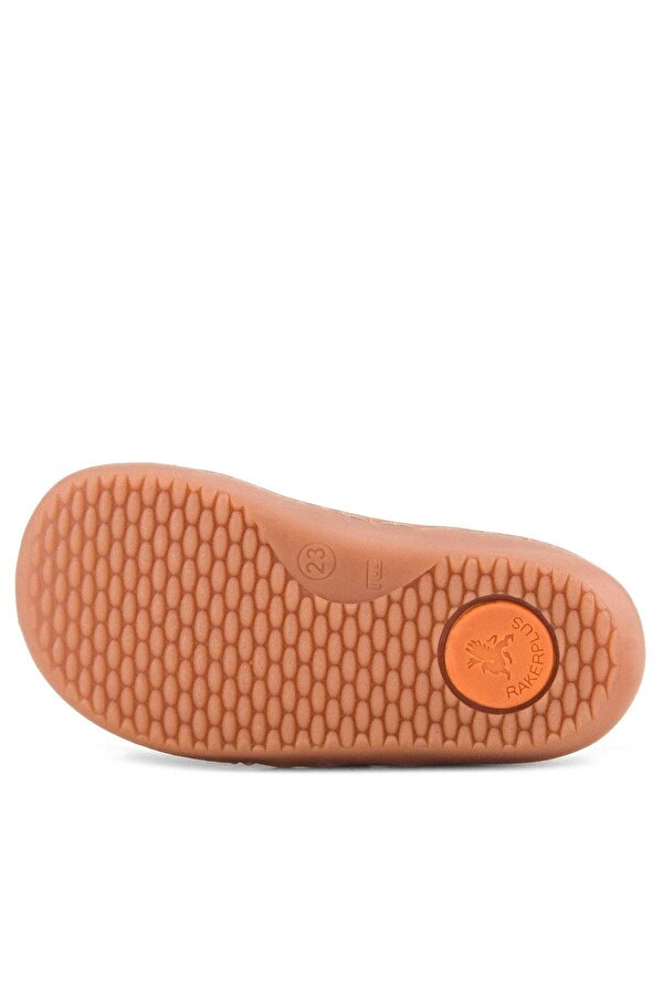 Bob Hakiki Deri Taba Krem Barefoot Cırtlı Lastikli Bebek Sneaker Ayakkabı