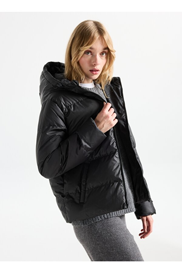 Siyah Kadın Mont PBF5WL-MNT9521