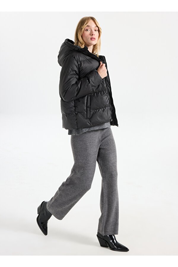 Siyah Kadın Mont PBF5WL-MNT9521